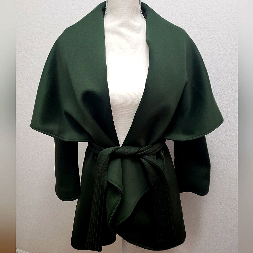 Raison detre cape coat xsmall green